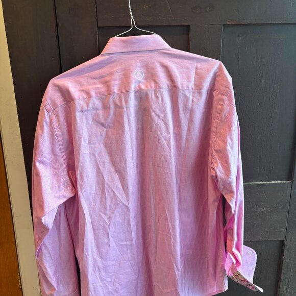 Robert Graham Men's Shirt Large with Embroidery Flip Cuffs - Picture 7 of 7